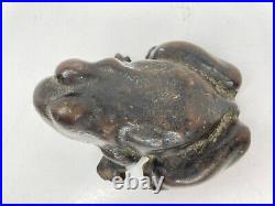 Antique Cast Iron Frog Doorstop Possibly 19th Century Weights 5lb