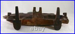 Antique Cast Iron Heavy Doorstop Ship with Sails or Galleon Marked No 205