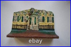 Antique Cast Iron House with Woman Doorstop Eastern Specialty Mfg. No. 50 Good Antique Cast Iron House with Woman Doorstop Eastern Specialty Mfg. No. 50 Good