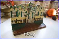Antique Cast Iron House with Woman Doorstop Eastern Specialty Mfg. No. 50 Good Antique Cast Iron House with Woman Doorstop Eastern Specialty Mfg. No. 50 Good