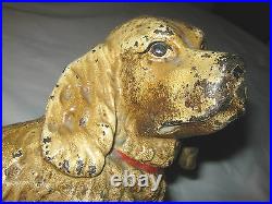 Antique Cast Iron Hubley # 487 Cocker Spaniel 11 Dog Statue Door Art Doorstop