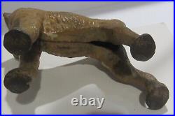 Antique Cast Iron Hubley Airedale Terrier Dog Door Stop