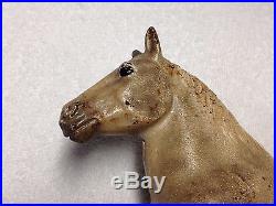 Antique Cast Iron Hubley Dapple Gray Horse Art Statue Toy Doorstop