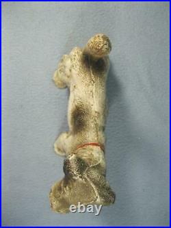 Antique Cast Iron Hubley National Dog Door Stop Bookend Airedale Fox Terrier
