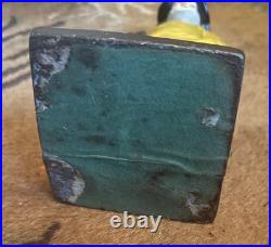 Antique Cast Iron Large Old Salt Fisherman Doorstop 10.5 Tall Heavy Rare VGC