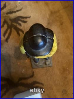 Antique Cast Iron Large Old Salt Fisherman Doorstop 10.5 Tall Heavy Rare VGC