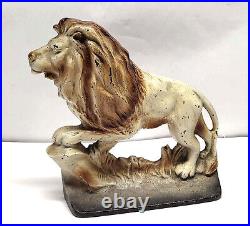 Antique Cast Iron Lion Doorstop