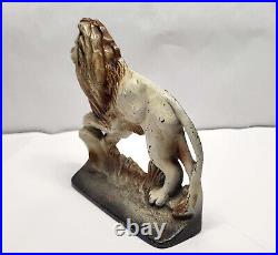 Antique Cast Iron Lion Doorstop