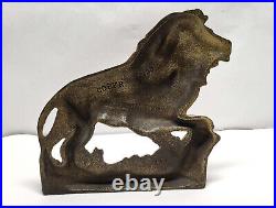 Antique Cast Iron Lion Doorstop