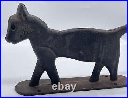 Antique Cast Iron Metal DOORSTOP Door Stop BOOT SCRAPER Standing CAT KITTEN Antique Cast Iron Metal DOORSTOP Door Stop BOOT SCRAPER Standing CAT KITTEN
