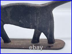 Antique Cast Iron Metal DOORSTOP Door Stop BOOT SCRAPER Standing CAT KITTEN Antique Cast Iron Metal DOORSTOP Door Stop BOOT SCRAPER Standing CAT KITTEN