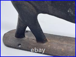 Antique Cast Iron Metal DOORSTOP Door Stop BOOT SCRAPER Standing CAT KITTEN Antique Cast Iron Metal DOORSTOP Door Stop BOOT SCRAPER Standing CAT KITTEN