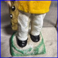 Antique Cast Iron Old Salt Fisherman 6-1/2 Heavy