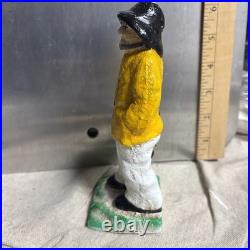 Antique Cast Iron Old Salt Fisherman 6-1/2 Heavy