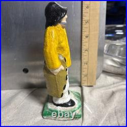 Antique Cast Iron Old Salt Fisherman 6-1/2 Heavy