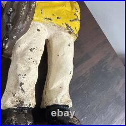 Antique Cast Iron Old Salt Nautical Sailor Fisherman Doorstop