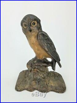 Antique Cast Iron Owl Doorstop