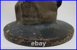 Antique Cast Iron Parrot Doorstop Decorative Arts Bird Figural Statue Door Stop
