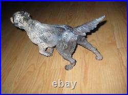 Antique Cast Iron Pointer Hunting Dog Setter Door Stop 8 Pounds