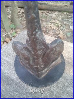 Antique Cast Iron Rabbit Statue Doorstop