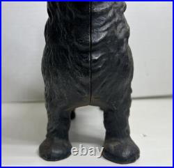 Antique Cast Iron Scottie Terrier Dog Hubley Doorstop 1930's