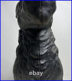 Antique Cast Iron Scottie Terrier Dog Hubley Doorstop 1930's