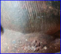 Antique Cast Iron Squirrel Eating Nut Doorstop
