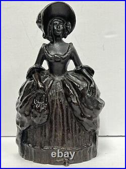 Antique Cast Iron Victorian Lady Door Stop