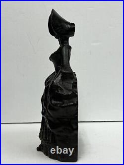 Antique Cast Iron Victorian Lady Door Stop