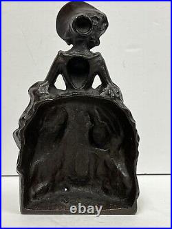 Antique Cast Iron Victorian Lady Door Stop