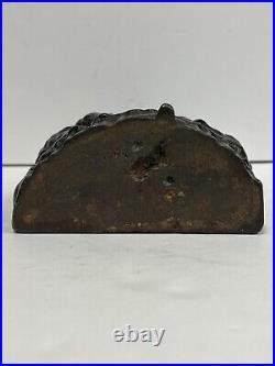 Antique Cast Iron Victorian Lady Door Stop