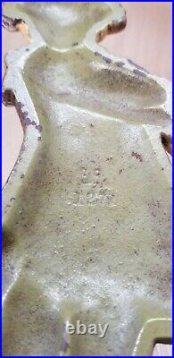Antique Cat Scratch Girl #1271 Cast Iron Doorstop, Judd Foundry