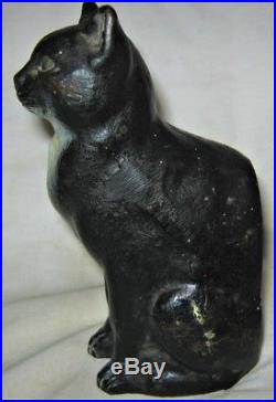 Antique Cjo Judd Us Cast Iron Kitten Cat Toy Doorstop Art Statue Door Sculpture