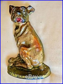 Antique Creations Co. Mutt & Bone Cast Iron Whimsical Terrier Dog Art Doorstop