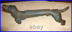 Antique Dachshund Dog Boot Scraper Cast Iron Doorstop 22 30 Lbs