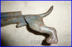 Antique Dachshund Dog Boot Scraper Cast Iron Doorstop 22 30 Lbs