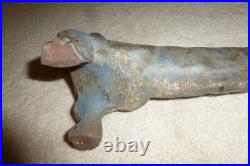 Antique Dachshund Dog Boot Scraper Cast Iron Doorstop 22 30 Lbs