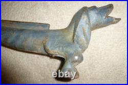 Antique Dachshund Dog Boot Scraper Cast Iron Doorstop 22 30 Lbs