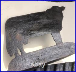 Antique Doorstop Cast Iron Dairy Cow Original Paint 7 1/2 Antique Doorstop Cast Iron Dairy Cow Original Paint 7 1/2