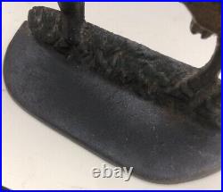 Antique Doorstop Cast Iron Dairy Cow Original Paint 7 1/2 Antique Doorstop Cast Iron Dairy Cow Original Paint 7 1/2
