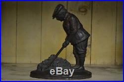 Antique Early One Hubley Golfer Cast Iron Doorstop #34