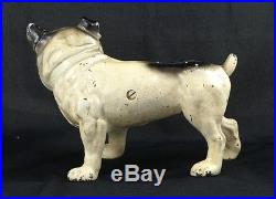 Antique Englsih Bulldog Dog Cast Iron Metal Art Figural Doorstop Hubley