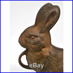 Antique GRISWOLD RABBIT CAKE MOLD (1-Half Only) CAST IRON BUNNY No. 863 Doorstop