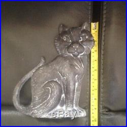 Antique Greenblatt Studios Cast Iron Cat Art Doorstop Kitten Home Studio Tool