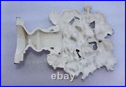 Antique HUBLEY Cast Iron Flowers in Vase 10 Door Stop Gladiolas #489 Antique HUBLEY Cast Iron Flowers in Vase 10 Door Stop Gladiolas #489