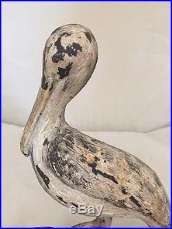 Antique HUBLEY Pelican Bird Cast Iron Metal Art Doorstop