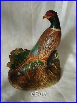 Antique HUBLEY Pheasant Door Stop by Fred Everett, Lancaster, Pa