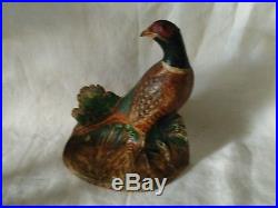 Antique HUBLEY Pheasant Door Stop by Fred Everett, Lancaster, Pa