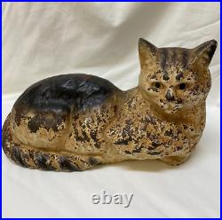 Antique Heavy Cast Iron Cat Doorstop