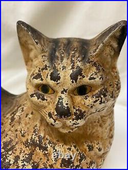 Antique Heavy Cast Iron Cat Doorstop